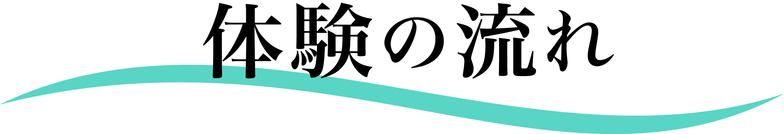 体験の流れが記載されている画像